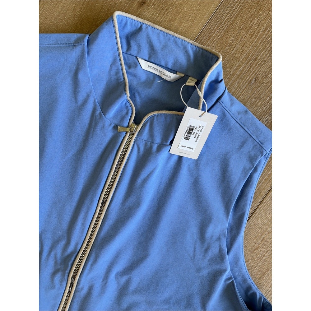 PETER MILLAR Womens Surge Full Zip Vest Color Bonnet Size XXL Golf MSRP$245.00